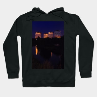 Scottish nightscape in North Glasgow Hoodie